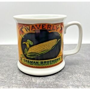 Waverly Seeman Brothers 12 oz Coffee Mug Corn Logo MANN 1981 Made in Korea‎ 80s